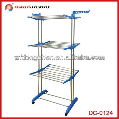 China Multifunctional 3 Layer Stainless Steel Clothesline for sale