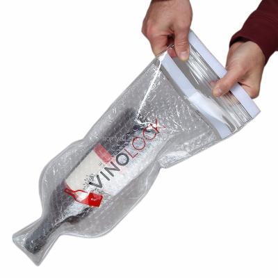 China Shockproof Protective Bubble For Wine Bottle Skin Bag for sale