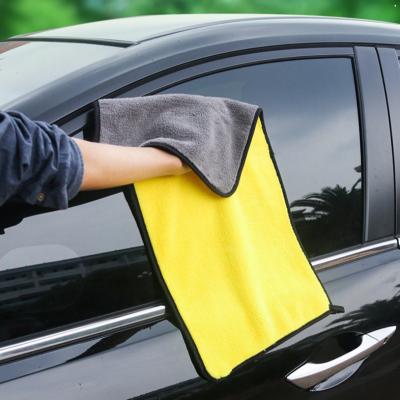 China 500 GSM Microfiber Car Detailing Towel Microfiber Towel Lint Free Towel Super Soft Plush Child Safe Car Wash for sale