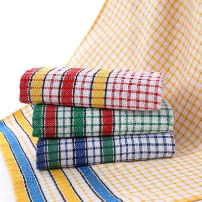 China China Manufacturer Wholesale Stock Checked Cotton QUICK DRY Kitchen Towel for sale