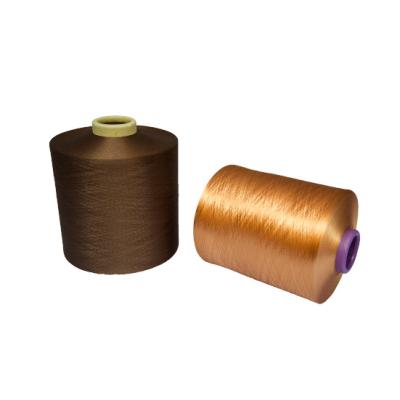 China 100% Sustainable Dope Dyed Tight Blend 150/48 dty Polyester Filament Yarn for sale