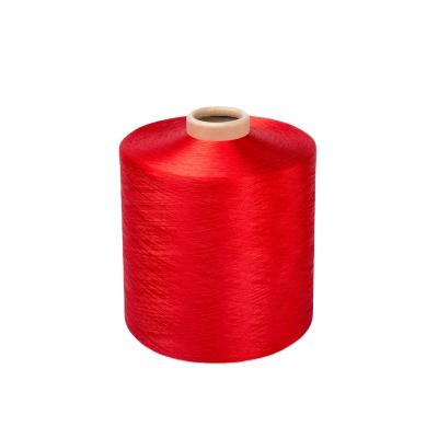 China nim viable semi dull dope dyed 150/48 100% dty polyester mill yarn for sale