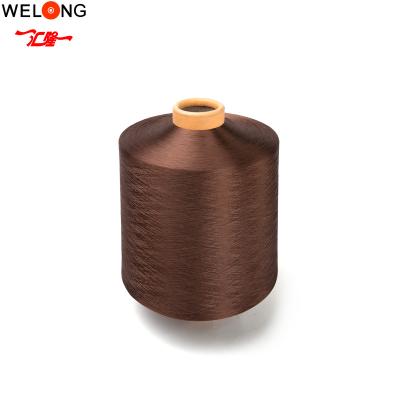 China 100% Sustainable Dope Dyed Polyester Yarns 300d dty Canton for sale