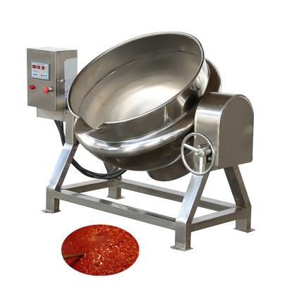 China High Efficiency High Quality Industrial Steam Jacketed Cooking Kettle With Agitator for sale