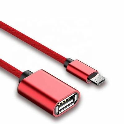 China Micro USB USB OTG Adapter Data Transfer Micro USB Male MP3/MP4 Player Cable To USB 2.0 A Female for sale