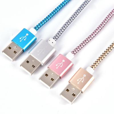 China Mobile Phone Micro USB Cable Nylon Braided Fast Charger Data Cable For Samsung Xiaomi for sale