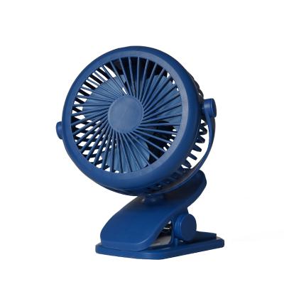 China Rechargeable / Wall Mount Dual Portable Small But Powerful USB 360 Degree Fit Quiet Clip On Wind Desktop Desktop Fan for sale