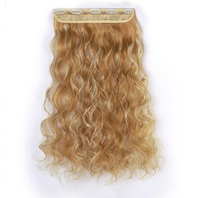 China U-tip Hair Women Hair Extensions Cut In Hair Extension High Quality Wigs 5 Clips Curly Hair Extensions for sale