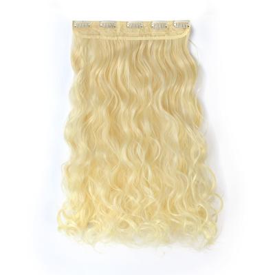 China 5 Pieces U-tip Hair High Quality Synthetic Fiber Wigs Clips Set Curly Extensions Clip In Hair for sale