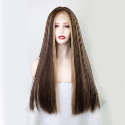 China Long Straight Synthetic Front Wigs Lace Front Wigs (QLS-48Z) For Women for sale