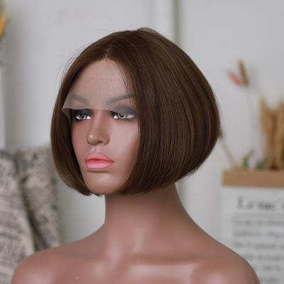 China High Quality Straight Brown Hair Synthetic Wigs (SZ-05) Lace Front Hair Short Wigs for sale