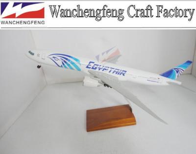 China Europe High Quality ABS Resin Model B777-300 Air Egypt Airplane Flat Model Scale Model Aircraft for sale