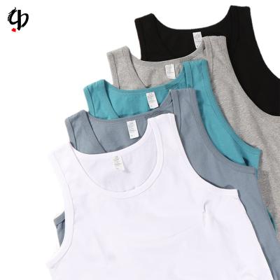 China New Mens Sports Tank Top T-shirt 230g Cotton Gym Workout Sleeveless Sweatshirt QUICK DRY for sale