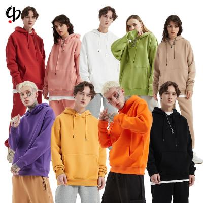 China Anti-wrinkle autumn and winter men's loose plush with custom empty hoodie copy embroidered hip-hop hoodie campus sports hoodie for sale