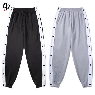 China Wholesale Black Anti-Wrinkle Basketball Jogging Sweatpants/Gray Hip-hop Button Loose Men's Sweatpants Sweatpants Sweatpants for sale