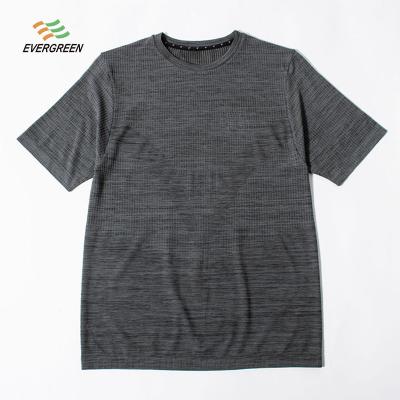 China Custom Made Dry Breathable Outdoor Running Casual Men's Anti-Wrinkle Fitness Sportswear Active T-Shirt for sale