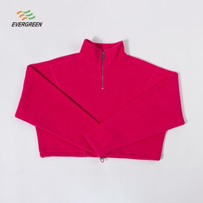 China Custom Anti-wrinkle OEM Factory Fleece Ladies Pink Bomber Jacket Loose Casual Wear Ladies Jacket for sale