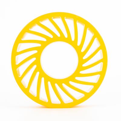 China Wear Resistant Printing Industry Polyurethane (PU) Cardboard Machine Accessories Mechanical Wire Sunshine Feeding Wheel for sale