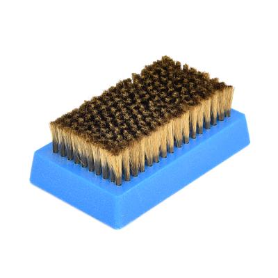 China Industrial Ink Cardboard Printing Machine Copper Brush Wire 0.06mm Anilox Roller Cleaning Brushes for sale