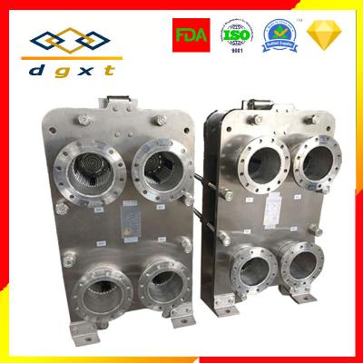 China Plate Type Heat Exchanger, Plate and Frame Heat Exchanger For Wine Juice Milk Drink water Cooling for sale