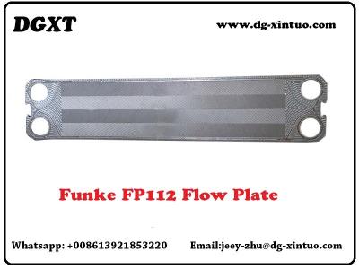 China Heat Exchanger Spares Corrosion Resistance FP112 Funke Plate For Plate Heat Exchanger Core for sale