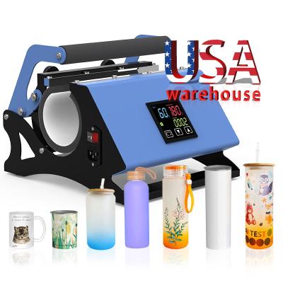 China Custom DIY Craft USA Warehouse Paper Machine Cheap Heat Press Heat Transfer Printing Machines 5in1 Multifunctional Prices for sale