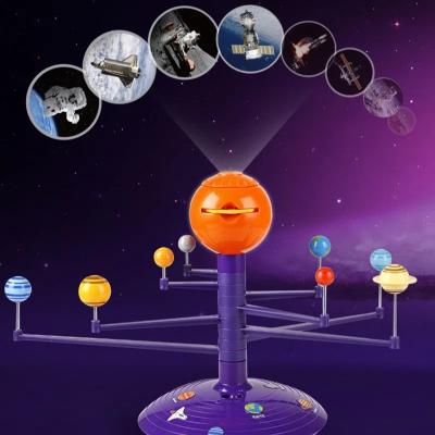 China Teaching Tools Plastic Solar System Planetary Model Science Projector Rotating Astrometer For Baby Education Toys for sale