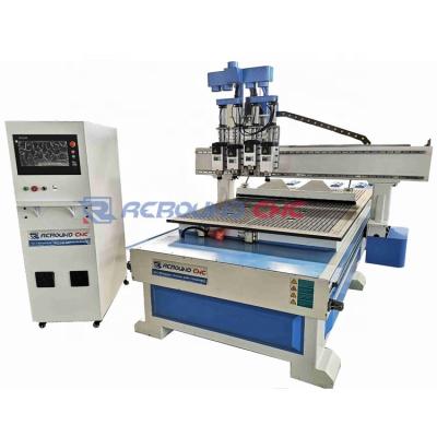 China Woodworking CNC Desktop Router Carving Cutting Machine 4 Head For Sandwich Board Billboard Furniture for sale