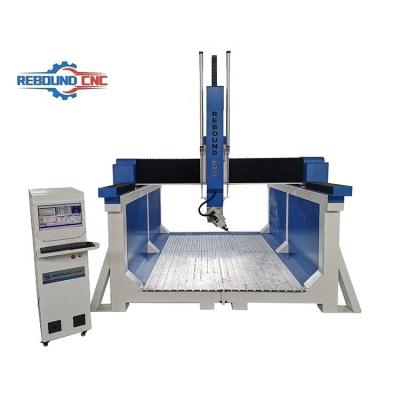 China Hotels REBOUND RB2030 CNC RB2030 Height 1200mm 4 Axis 3d Boat Foam Carving Cutter CNC Router Machine for sale