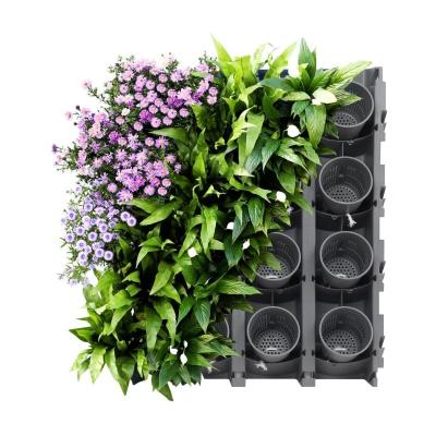 China Good quality green plant wall system hanger flower pot self watering pot traditional vertical vertical indoor green wall for sale