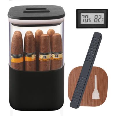 China XiFei Fashionable Manufacturing Table Top Cigar Humidors Glass Cigar Cases for sale