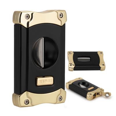 China Wholesale High Quality Goods Custom Made Stainless Steel V-Cutter Cigar Cutter Cigar Cutter for sale