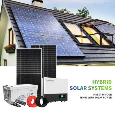 China Home Supply Design 5Kw 7.5Kw 10Kw 15Kw A Grade Hybrid Off Grid Solar Power System For Home Use for sale