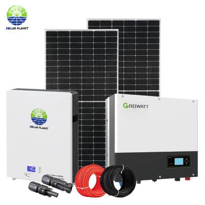 China Home SOLAR PLANET Hybrid Complete Solar Power System 5Kw 6Kw 8Kw 10Kw 5Kw 10Kw For Home Use for sale