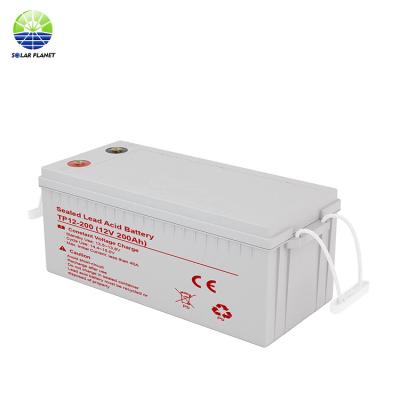 China Deep Cycle Life PLANET Gel Battery 12V 100Ah 200Ah Lifepo4 SOLAR Gel Battery With Solar Panel for sale