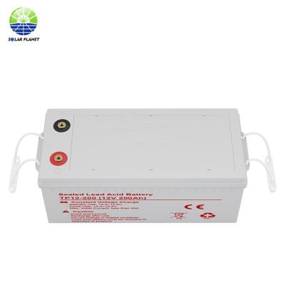 China Deep Cycle Life SOLAR PLANET 12V 200Ah 250Ah Lifepo4 Lead Acid Battery For Hybrid System for sale