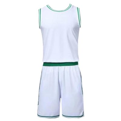 China Boston NS Antibacterial White Basketball Customize Uniform for sale