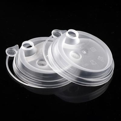 China New Design Disposable 90mm Caliber PP Dome Cup Eco-friendly Plastic Lid For Injection Plastic Cup for sale