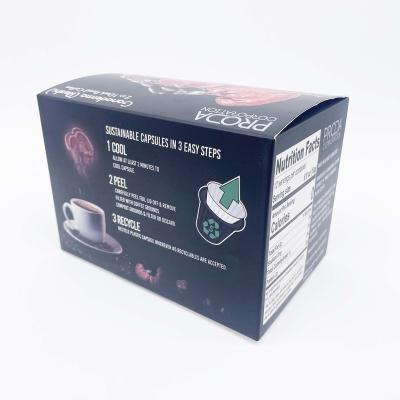 China Recyclable Nespresso Coffee Capsules Box Packaging Compatible K Cup Capsule Boxes for sale