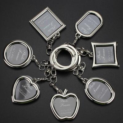 China Wholesale High Quality Plastic Insert Cheap Custom Photo Key Chain Photo Maker Key Chain for sale