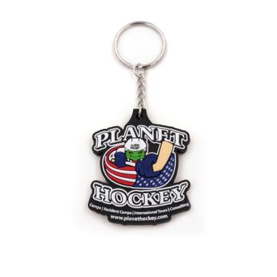 China Best Quality Fashion Custom Plastic Souvenir Plastic Soft PVC Key Chain for sale