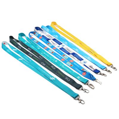 China Wholesale Custom Multi Color Polyester Lanyards High Quality Polyester Sublimation Neck Lanyards for Phone, Key and ID for sale