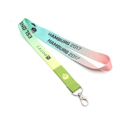 China Advertising Glass Lanyards Logo Printed Neck Straps Custom Color Silicone Backing for sale