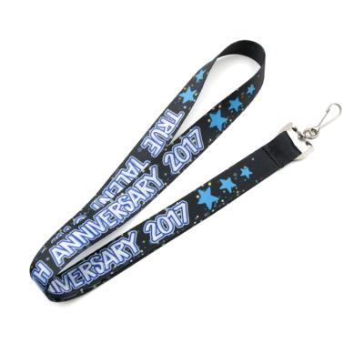 China Custom Personalized Keepsake New Products Satin Ribbon Printed Lanyards For ID Card Holder for sale