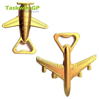 China Viable Custom Logo Airplane Shape Bottle Openers Open Beer Airplane Bottle Opener for sale