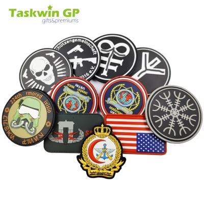 China Other Custom Logo Designer Patch Silicone Rubber PVC Hat Clothes Sew Patches Badges for sale