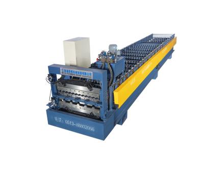 China Hotels Metal Roof Panel Triple Layer Sheet Roll Forming Machine For Sale for sale