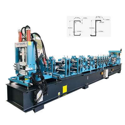 China Hotels Hot Sales Product Fully Automatic CZ Purlin Roll Forming Machine for sale