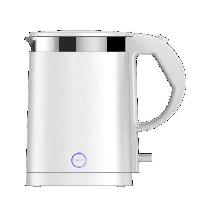 China 360 Degree Rotation Base Hot Water Boiling Double Layer Stainless Steel Thermo Electric Kettles for sale