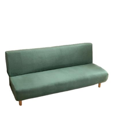 China Single Sofa Furniture Protector Slipcover Without Armrests Armless Sofa Cover Sofa Bed Cover Velvet Futon Cover Fut Cover For Fut for sale